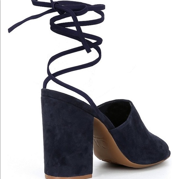 New GB Kat-Kall Ankle Wrap Block Heel Mules - Picture 5 of 9